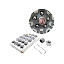 Düz Bijon Kapağı Sökme Aparatlı 20 Li Set Krom 19 mm (01) (Sts Oto Aksesuar)