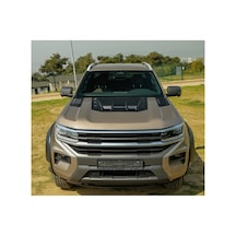 Volkswagen Amarok 2022+ Kaput Scoop Kabartma Kaplama Seti 3 Parça Mat Si Yah Yeni Kasa Uyumlu
