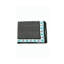 Zero Land Çapa - 673 - Dümen Desenli Bandana - Myceshop - 50x50 Siyah