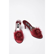 Gc 125 Kadin Ev Terliği - Bordo Bordo