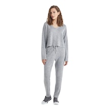 Kadın T-shirt 60325 - Antrasit Melanj