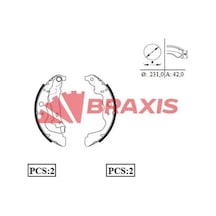 Dacia Dokker Arka Fren Balatasi 2012-2021 Braxıs Ac0081