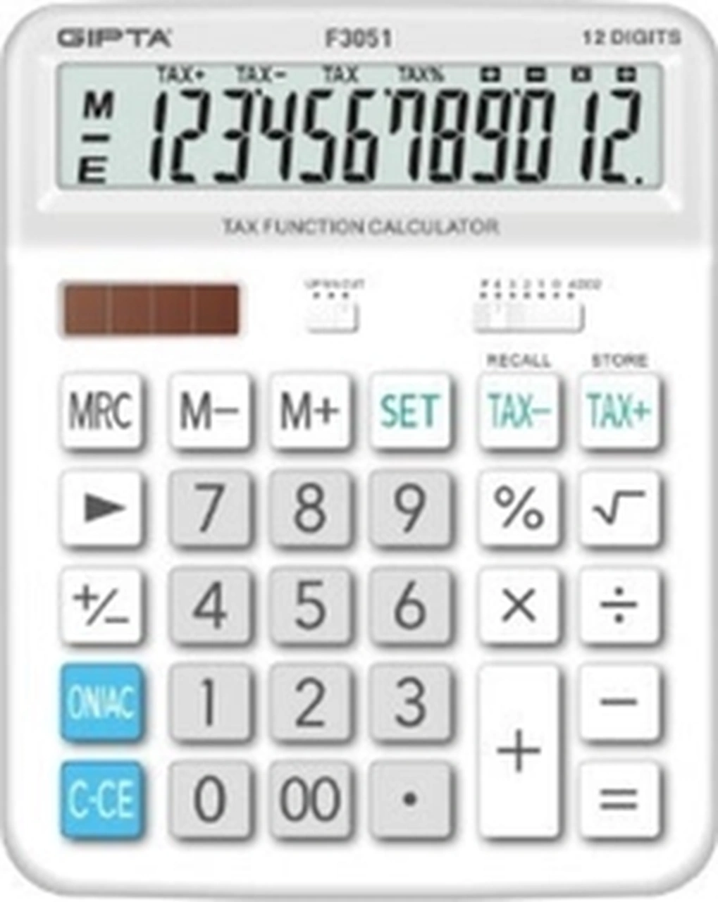 Hesap Makınası 12 Hane Vergi Fonksiyonlu Masa Tipi F3051 Diğer