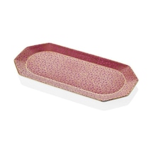 Lamedore Tea Delight Kayık Tabak 25 Cm Rectangular Tray Blooming Baroque 1 Adet