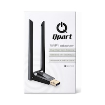 Qpart Çift Antenli Usb Wifi Adaptör
