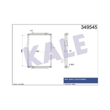Kale 349545 Su Radyatörü Renault Trucks Premium Dağıtım Route Çerçeveli Mt 1996 2000 Ve Sonrası 1618074