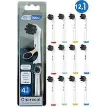 Charcoal - Aktif Karbon Ekstra Beyazlık Oral B Şarjlı Diş Fırçası Yedek Başlığı - 12'li Yedek Başlık