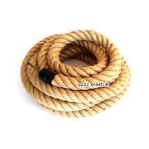 2 Cm Jut Hasır Kablolu Halat - 10 Metre N11.524