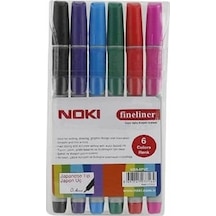 Noki Keçeli Kalem 6lı Pvc 6068-6