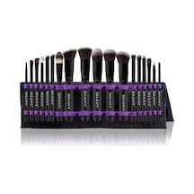 Artisan's Easel Elite Cosmetics Fırça Koleksiyonu, Komple Kabuki Makyaj Fırçası Seti, Ayaklı Dönüştürülebilir Fırça Tutuculu, 18 Parça Çok renkli