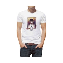 Anime Tokyo Ghoul Anteiku Baskılı Beyaz Erkek Tshirt (530996240)