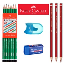 Faber Castell Kurşun + Kırmızı Kalem Silgi Kalemtraş Set N11.31744