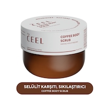 The Ceel Selülit Karşıtı, Sıkılaştırıcı Etkili, Batık Gidermeye Yardımcı Kahve Özlü Vücut Peelingi 275 Gr