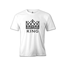 King And Queen - King Beyaz Erkek Tshirt