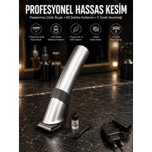 4 Taraklı Taşınabilir Profesyonel Saç Ve Sakal Kesme Tıraş Makinesi Yeni Nesil 1.5 Saat