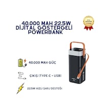Pw-142 40.000 Mah Powerbank 22.5w Hızlı Şarjlı Dijital Ekranlı Taşınabilir Şarj Cihazı-1635 Diğer