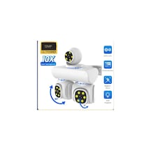 Full Hd 12mp 6k Speed Dome 3 Lens Renkli Gece Görüş İki Yönlü Ses