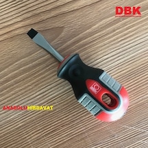 Dbk Crv Çelik Düz Tornavida 6x38 MM Kısa Mini Düz Tornavida