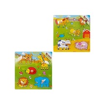 Eğitici Tahta Bultak Raptiyeli Puzzle - 5 Parça