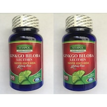 Vitapol Ginkgo Biloba Lecithine "Gluten Free" 100 Softgels 2