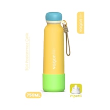 750 Ml Pipetli Sızdırmaz Paslanmaz Çelik Termos Matara El Askılı Bpa İçermez 750ml 1106ff Sarı