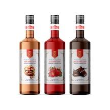 Nish Fındık Çilek Çikolata Şurupları 3 X 700 Ml - Pet Şişe