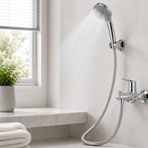 Jaova Duş Hortumu 2 Metre 200 Cm Su Sızdırmaz Esnek Banyo Duş Başlığı Hortumu, Güçlendirilmiş Gümüş