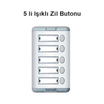 5 Li Işıklı Zil Butonu