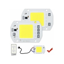 220 Volt 50 Watt Cob Led Projektör Çipi Beyaz