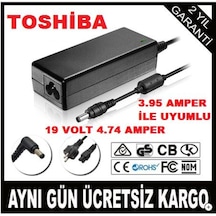 Toshiba Serileri Uyumlu Adaptör19 Volt 4,74 A