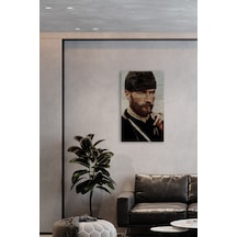 Doğal Taş Atatürk Tablosu - Kurmay Binbaşı Mustafa Kemal Trablusgarp - Duvar Dekoru 30x50cm