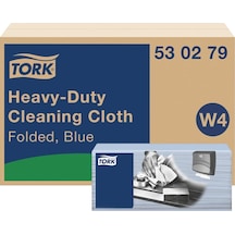 Tork Nonwoven Ağır Kirler İçin Z Katlı Mavi Temizlik Bezi 105 Yaprak 4 Paket