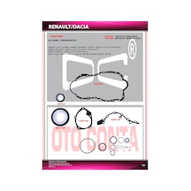 Conta Takimi Alt Keçeli Renault Megane Iii, Fluence, Clio Kangoo, Dacia Duster, Sandero, Logan, Dokk