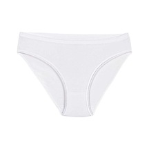 12 Adet Yıldız Bayan Likralı İz Yapmaz Bikini Külot Beyaz 3725 001