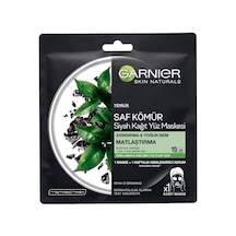 Garnier Skin Naturals Kömürlü Kağıt Yüz Maskesi Siyah Çay Sku: Smg8690010492890