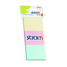 Hopax Stickn 3 Renk Yapışkanlı Not Kağıdı 38 x 51 MM