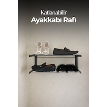 Çok Amaçlı Katlanabilir Ayakkabı Rafı - 60x45 Cm Antrasit