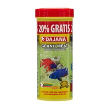 Dajana Granu Meat Cichlidler İçin Granül Balık Yemi, Ciklet Balığı Yemi, 250 Ml + 50 Ml Promo 150 Gr