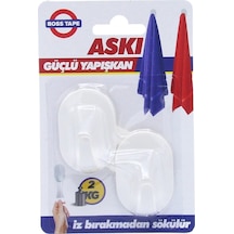 Boss Tape 4125 Plastik Küçük Askı 2li Blister