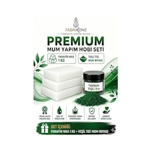 Premium Mum Yapım Hobi Seti - Parafin Wax 1 Kg - Tekli Toz Mum Boyası - Yeşil Bkfabpw1kg1y Karışık