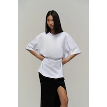 Startmore Kadın Oversize Bol Kesim Beyaz