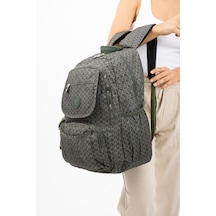 Baginn Lise Okul Sırt Çantası Çok Cepli Hafif Klinkır Kumaş 43 x 30 Cm