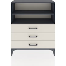 Arges Şifonyer 2 Raflı 3 Çekmeceli 88x30x106 Antrasit-aytaşı Antrasit