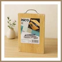 Bezos Bambu Kesme Tahtası 20x30x1.7 Cm - Metal Kulplu 22