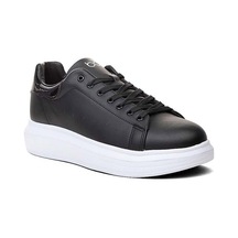 Best Of 150-26 Deri Anatomik Erkek Sneaker Siyah Beyaz Siyah