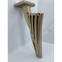 Plastik,21cm Metal Görünümlü Gold Kaplamalı Mobilya Ayağı 4 Adt