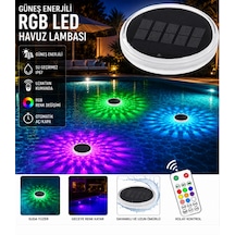 Solar Güneş Enerjili Yüzen Havuz Ve Bahçe Lambası Uzaktan Kumandalı Rgb Renkli Su Geçirmez Ip67 1