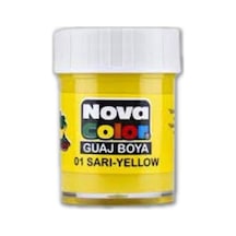 Sarı Guaj Boya 25 ml 1 Adet Nova Color Su Bazlı 25 ml Guaj Boya S Sarı