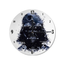 Darth Vader Şekilli Duvar Saati (407626807) Çok Renkli