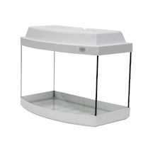 Kanki Pet Akvaryum Bombeli Beyaz Tam Kapaklı 50 CM